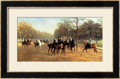 The Morning Ride, Rotten Row, Hyde Park, 1894 by Heywood Hardy Pricing Limited Edition Print image