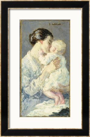 Julia Payne And Her Son Ivan by Gari Melchers Pricing Limited Edition Print image