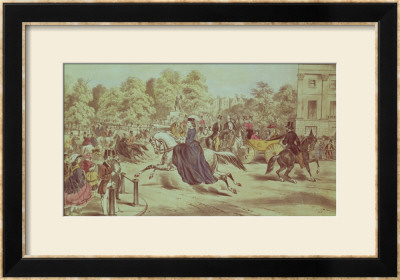 Riding In Rotten Row, Hyde Park by John Ritchie Pricing Limited Edition Print image