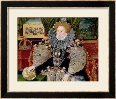 Elizabeth I, Armada Portrait, Circa 1588 by George Gower Pricing Limited Edition Print image