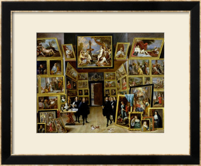 Archduke Leopold Wilhelm (1614-61) In His Picture Gallery, Circa 1647 by David Teniers The Younger Pricing Limited Edition Print image