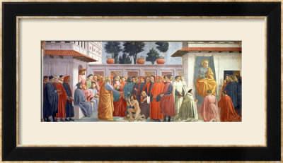 The Raising Of The Son Of Theophilus, The King Of Antioch, And St. Peter Enthroned by T. & Lippi Masaccio Pricing Limited Edition Print image