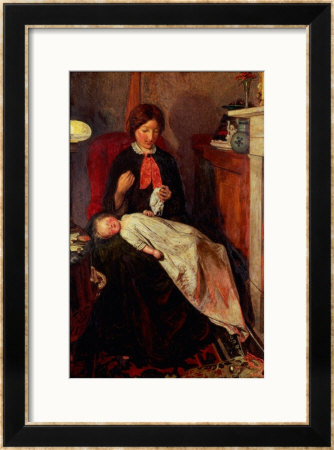 An English Fireside Of 1854-5 by Ford Madox Brown Pricing Limited Edition Print image