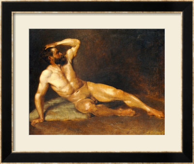 A Reclining Male Nude by Hans Von Staschiripka Canon Pricing Limited Edition Print image