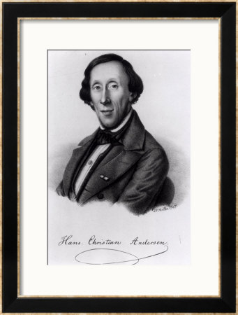 Portrait Of Hans Christian Andersen by Johan Frederick Moller Pricing Limited Edition Print image