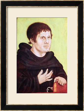 Portrait Of Martin Luther (1483-1546) by Lucas Cranach The Elder Pricing Limited Edition Print image