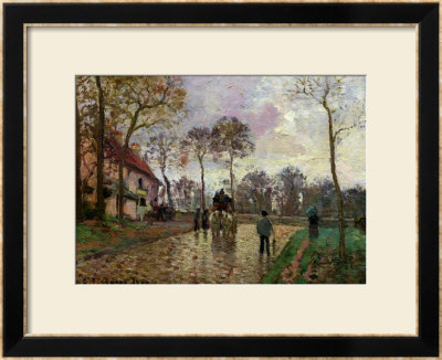 The Coach To Louveciennes, 1870 by Camille Pissarro Pricing Limited Edition Print image