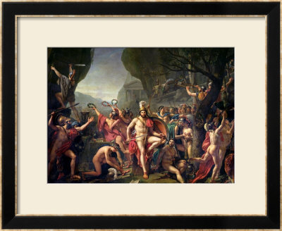 Leonidas At Thermopylae, 480 Bc, 1814 by Jacques-Louis David Pricing Limited Edition Print image