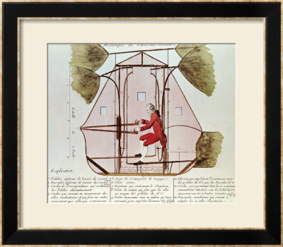 The Flying Machine Of Jean Pierre Blanchard (1753-1809) by Francois Nicolas Martinet Pricing Limited Edition Print image