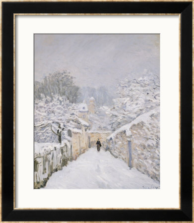 Snow At Louveciennes, 1878 by Alfred Sisley Pricing Limited Edition Print image