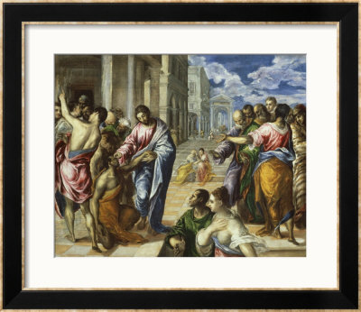 The Miracle Of Christ Healing The Blind by El Greco Pricing Limited Edition Print image