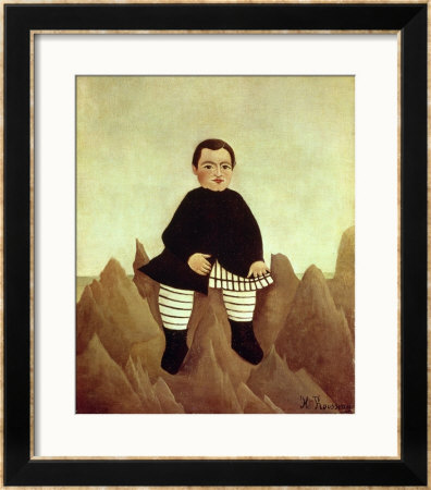 Boy On The Rocks, 1895 by Henri Rousseau Pricing Limited Edition Print image
