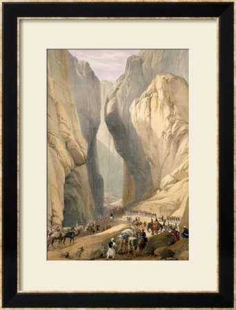 Entrance To The Bolan Pass From Dadur, From Sketches In Afghaunistan by James Atkinson Pricing Limited Edition Print image