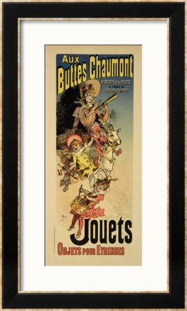 Reproduction Of A Poster Advertising New Year Gifts At The Buttes Chaumont by Jules Cheret Pricing Limited Edition Print image