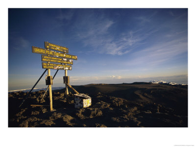 The Summit Of Mt. Kilimanjaro by Bobby Model Pricing Limited Edition Print image