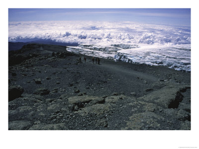 Glacier Near Mountain Summit, Kilimanjaro by Michael Brown Pricing Limited Edition Print image