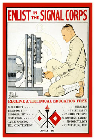 Enlist In The Signal Corps by J. Mcgibbon Brown Pricing Limited Edition Print image