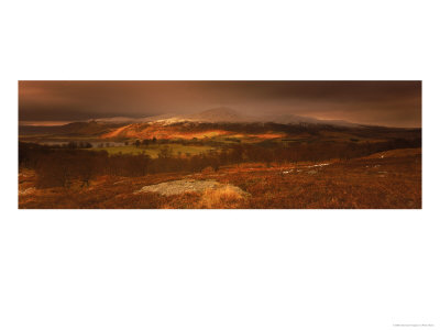 Frost And Snow On Mountains, Rannoch, Scotland by Peter Adams Pricing Limited Edition Print image