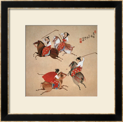Playing Polo by Zhenhua Wang Pricing Limited Edition Print image