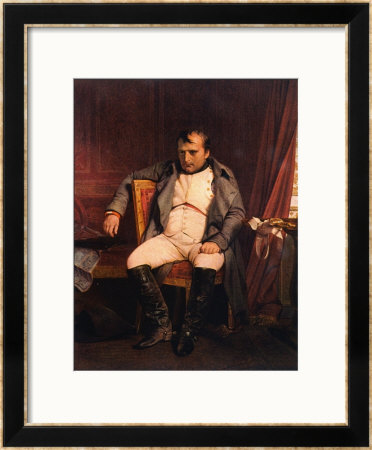 Napoleon Emperor Defeated At Fontainebleau 1814 by Paul Hippolyte Delaroche Pricing Limited Edition Print image