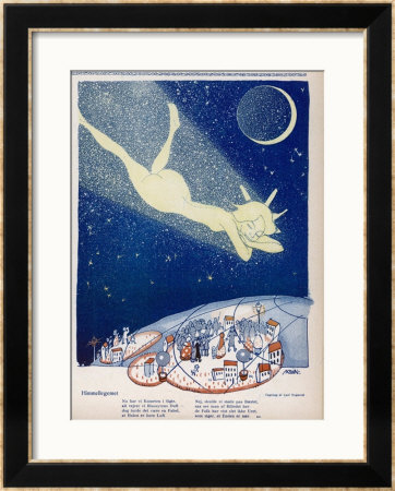 Halley's Comet Soars Over Denmark by Axel Nygaard Pricing Limited Edition Print image