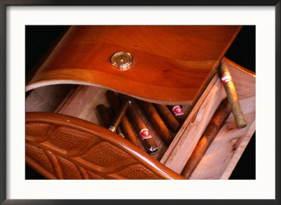 Cuban Cigars In Cedar Box, Cuba by Jerry Alexander Pricing Limited Edition Print image
