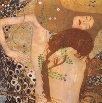 Water Serpents I, C.1907 (Detail) by Gustav Klimt Pricing Limited Edition Print image