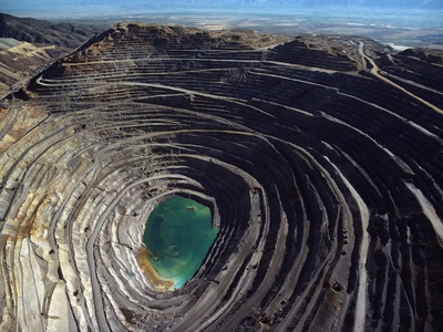 Aerial View Of Copper Mine by Jim Richardson Pricing Limited Edition Print image