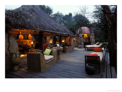 Lounge At Grumeti Camp, Tanzania by Roger De La Harpe Pricing Limited Edition Print image