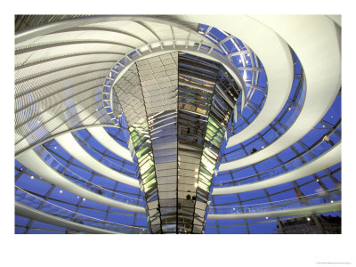 Dome View In Evening, The Reichstag, Berlin, Germany by Walter Bibikow Pricing Limited Edition Print image