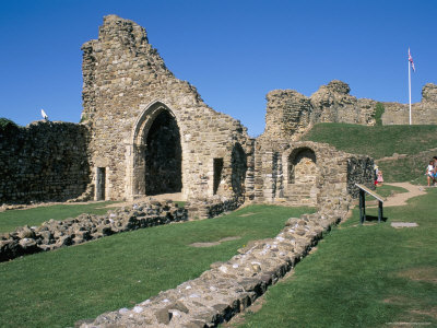 Norman Castle Built In 1067 By William The Conqueror, Hastings, East Sussex, England by Brigitte Bott Pricing Limited Edition Print image