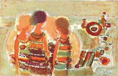 Jeunes Femmes Sur La Plage by Frédéric Menguy Pricing Limited Edition Print image