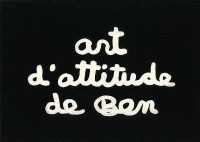 Art Dattitude De Ben - Portfolio De 9 Estampes by Ben Vautier Pricing Limited Edition Print image