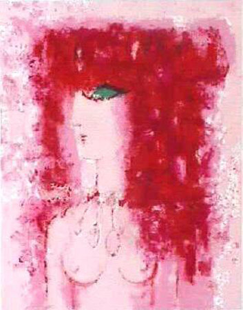 Femme Aux Cheveux Rouges by Claudine Berechel Pricing Limited Edition Print image