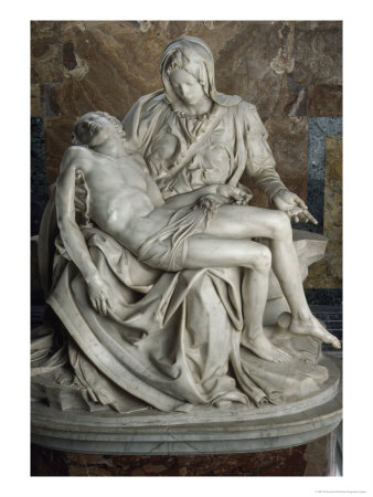 The Pieta, St. Peter's Basilica, Vatican City by Michelangelo Buonarroti Pricing Limited Edition Print image