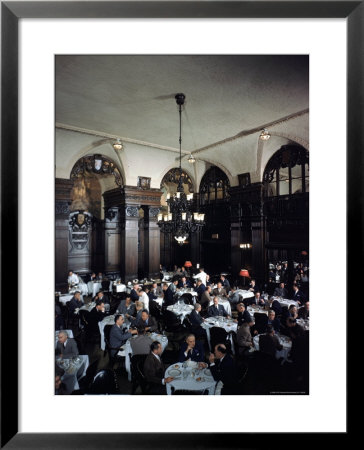 Diners In The Oak Room At The Plaza Hotel by Dmitri Kessel Pricing Limited Edition Print image