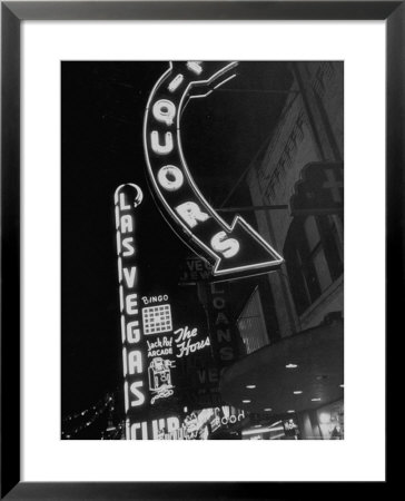 The Grand Strip Of Las Vegas Lighting Up by Loomis Dean Pricing Limited Edition Print image