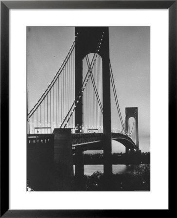 On Eve Of Bridge Opening, Looking From Brooklyn To Staten Island by Dmitri Kessel Pricing Limited Edition Print image