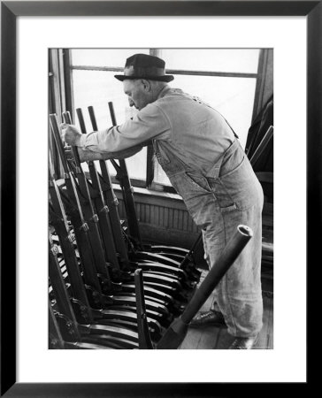 R.T. Mullinax Locks Signals And Switches Against All Conflicting Routes When Train Approaches by Alfred Eisenstaedt Pricing Limited Edition Print image