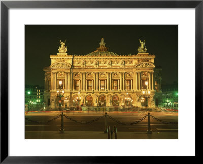 Facade Of L'opera De Paris, Illuminated At Night, Paris, France, Europe by Rainford Roy Pricing Limited Edition Print image