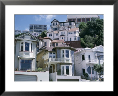 Houses, Wellington, North Island, New Zealand by Adam Woolfitt Pricing Limited Edition Print image