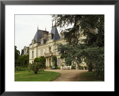 Building And Garden Of Domaine Du Closel Chateau Des Vaults, Savennieres Maine Et Loire, France by Per Karlsson Pricing Limited Edition Print image