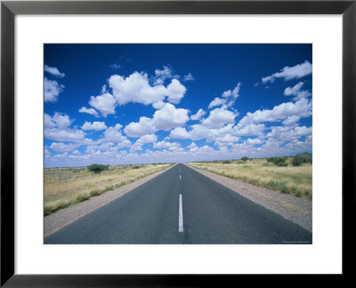 Straight Road Near Mariental, Namibia, Africa by Lee Frost Pricing Limited Edition Print image