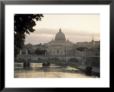 St. Peter's Basilica From Across The Tiber River, Rome, Lazio, Italy, Europe by James Gritz Pricing Limited Edition Print image