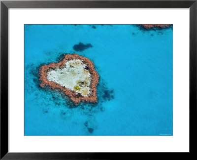 Aerial View Of Heart Reef, Great Barrier Reef, Queensland, Australia by Michele Falzone Pricing Limited Edition Print image