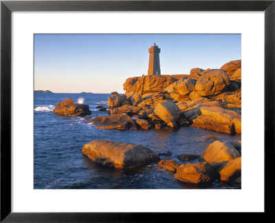 Ploumanach Lighthouse, Cote De Granit Rose, Cotes D'amor, Brittany, France by Doug Pearson Pricing Limited Edition Print image