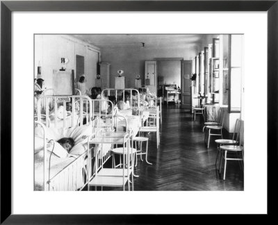 Room In The Pediatrics Hospital Ward With Patients And Medical Personnel by Carlo Wulz Pricing Limited Edition Print image