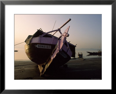 Beached Fishing Boat At Twilight by James L. Stanfield Pricing Limited Edition Print image
