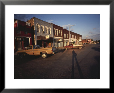 Trucks Parked On Town Street, Kansas by Brimberg & Coulson Pricing Limited Edition Print image