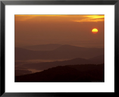 Sunrise Over Misty Blue Ridge Mountain Ridges by Raymond Gehman Pricing Limited Edition Print image